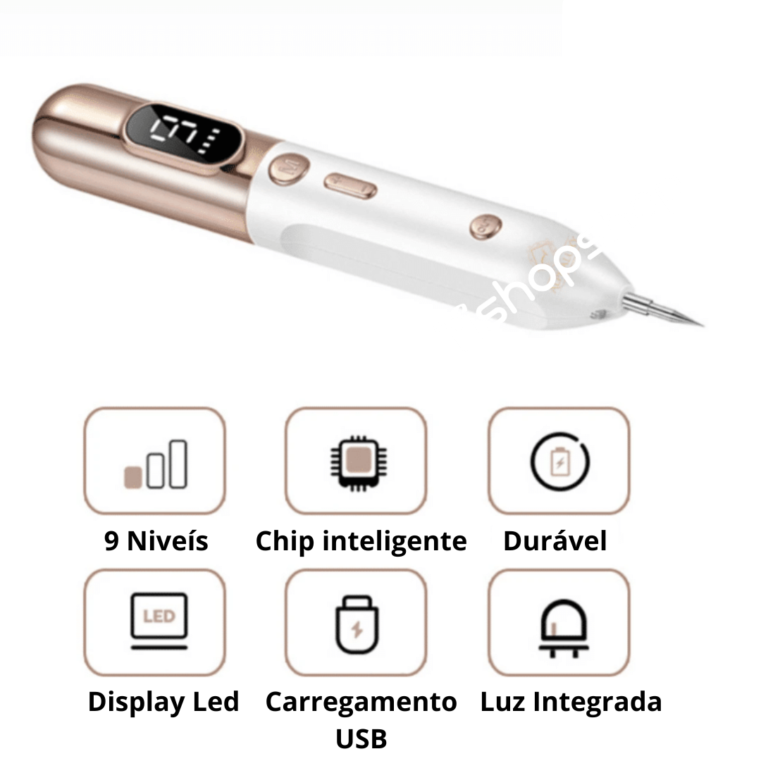 Caneta de Plasma para Remoção de Sinais, Verrugas e Rugas