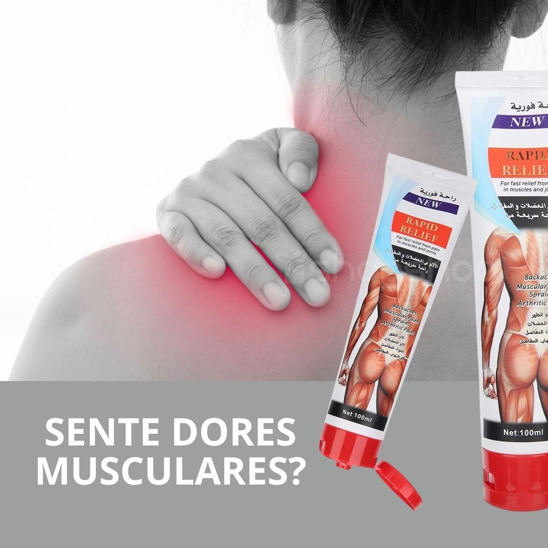 Creme para Dores Musculares e Artrite - Rapid Relief