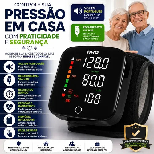 Tensiómetro Digital com Voz em Português