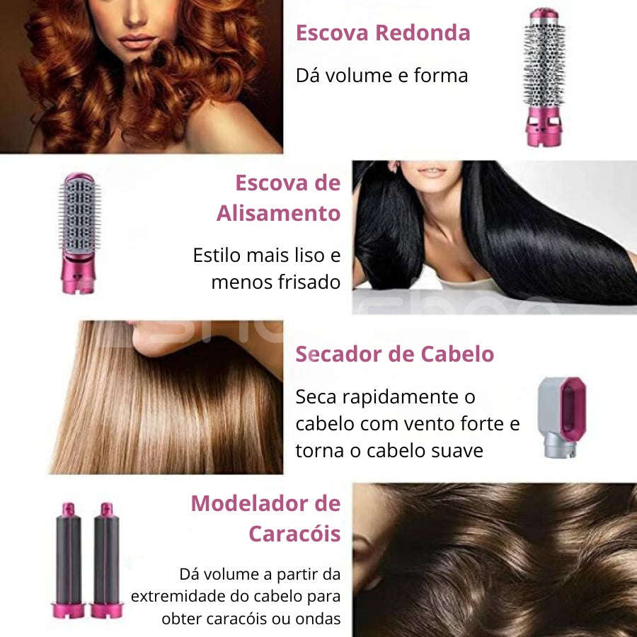 Escova Styler 5 em 1