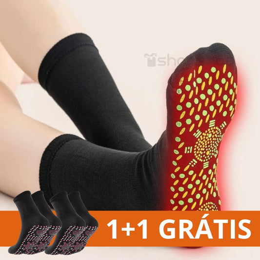 Meias de Acupressão Anti-Varizes Turmalina