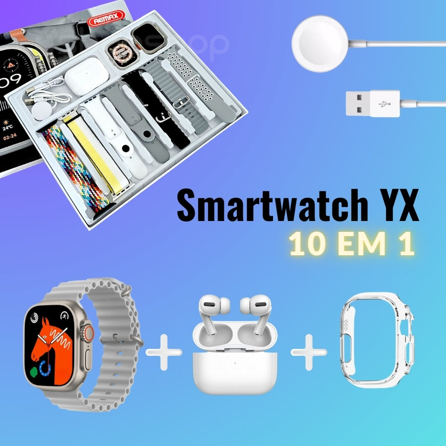 Smartwatch YX Ultra 10 em 1