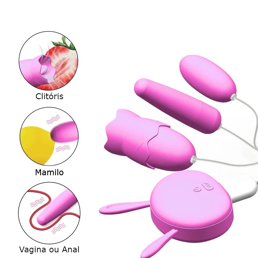 Vibrador 3 em 1