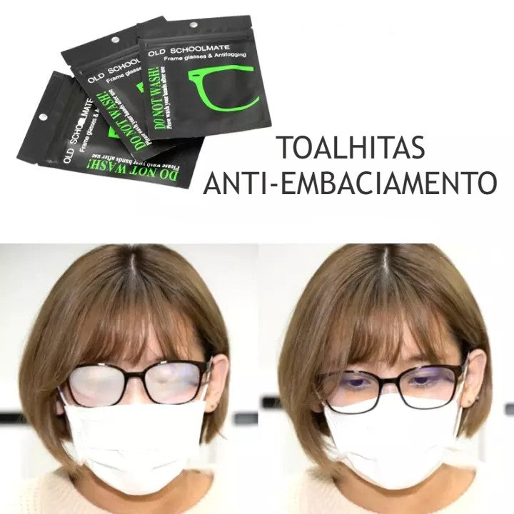 Toalhitas Anti-Embaciamento p/ Óculos
