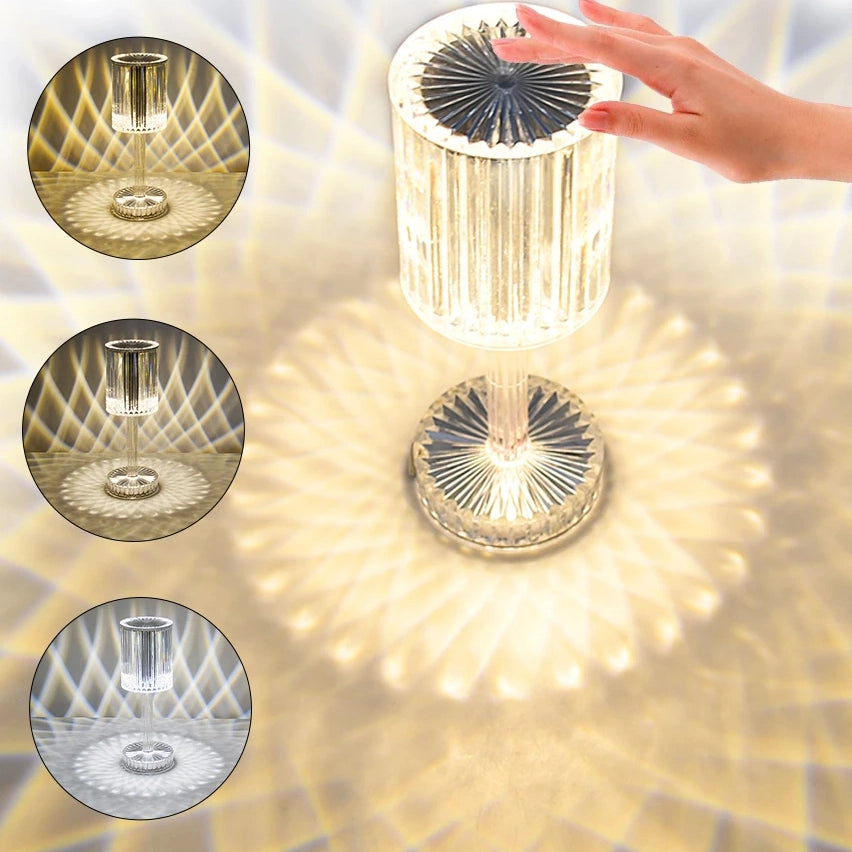 Candeeiro de Mesa Touch Crystal