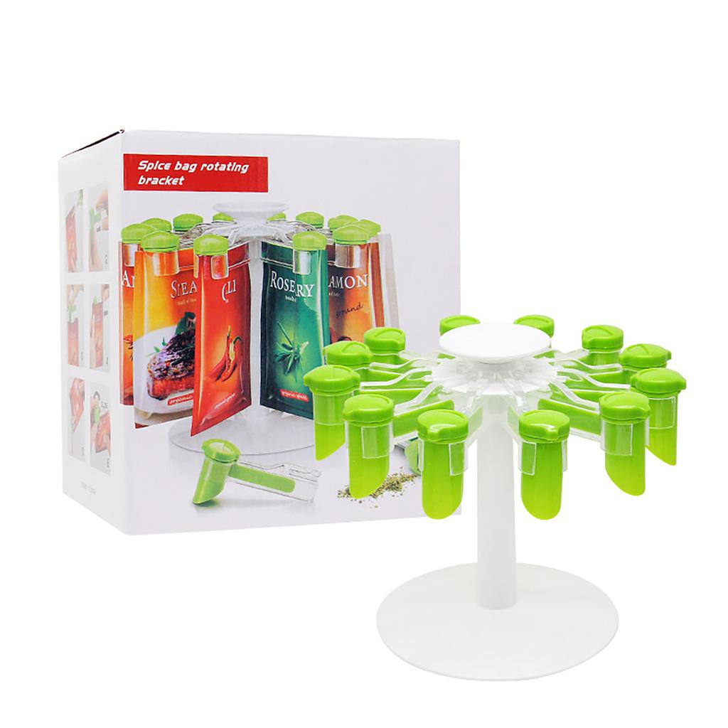 Dispensador de Especiarias Rotativo-12 pcs