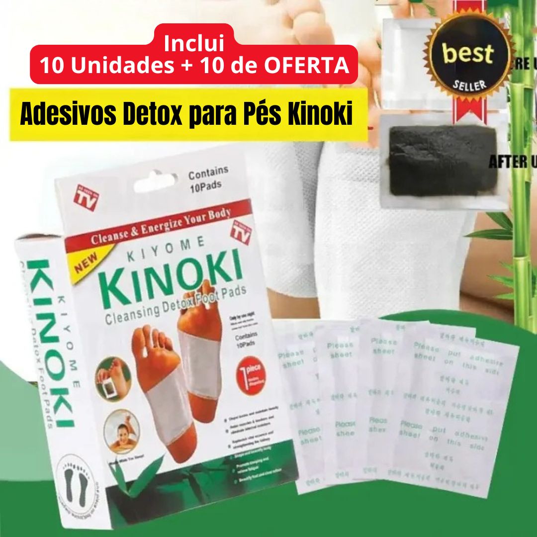 Adesivos Detox para Pés Kinoki – 10 unidades