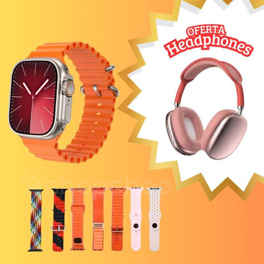 Pack Smartwatch Ultra2 + Headphones P9