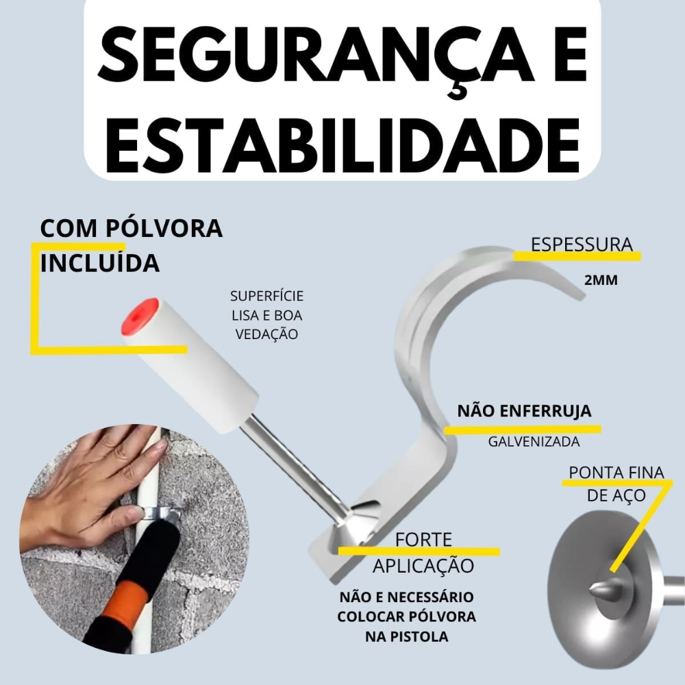Pregos de Fixação para Tubo - 100pcs