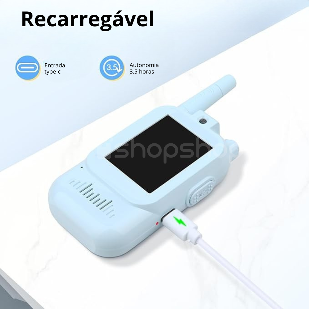 Walkie Talkie Infantil com Vídeo
