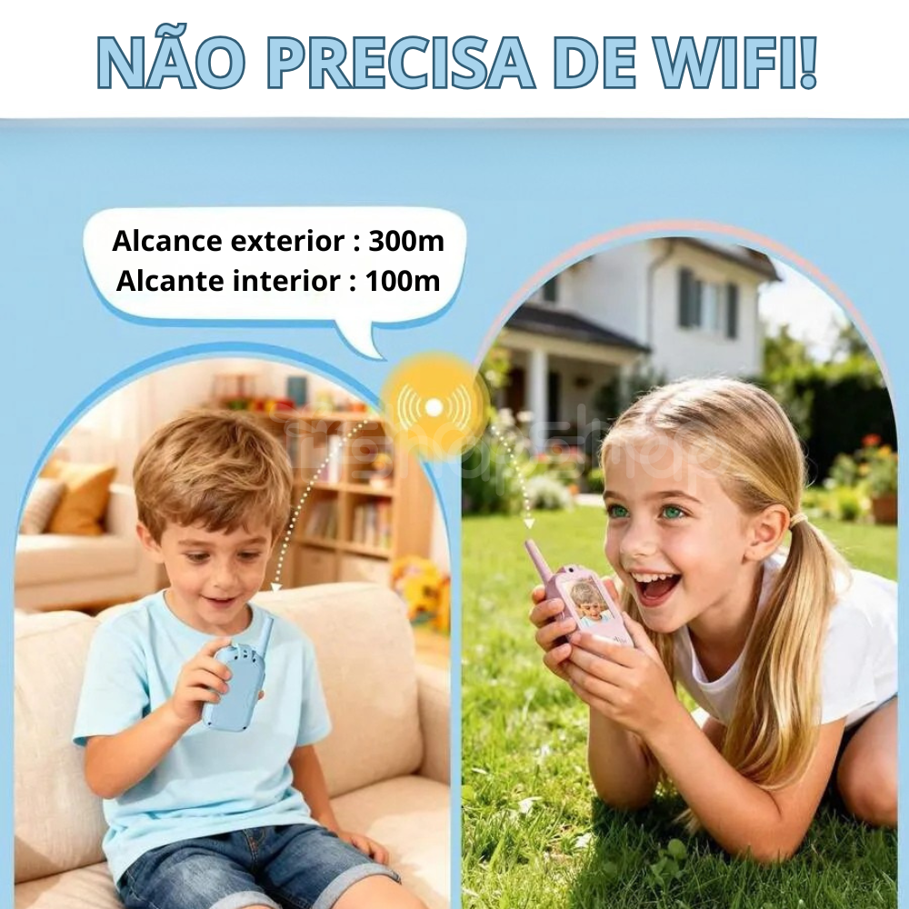 Walkie Talkie Infantil com Vídeo