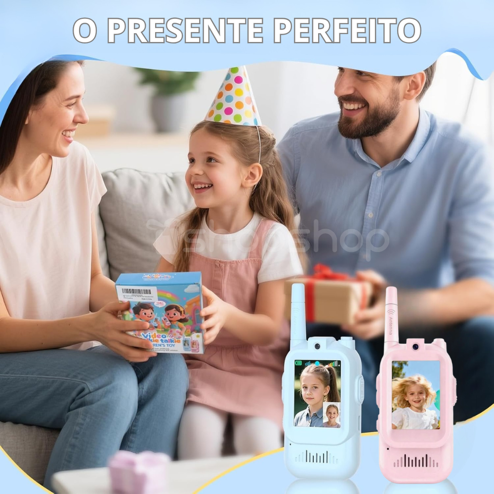 Walkie Talkie Infantil com Vídeo