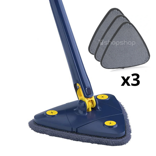 Esfregona Triangular Rotativa 360º + 3 Recargas