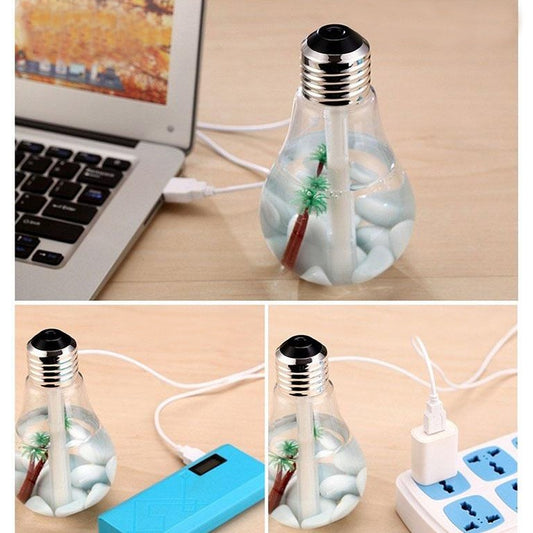 Difusor Humidificador e Aromatizador Lâmpada Led Usb